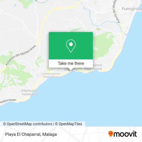 Playa El Chaparral map