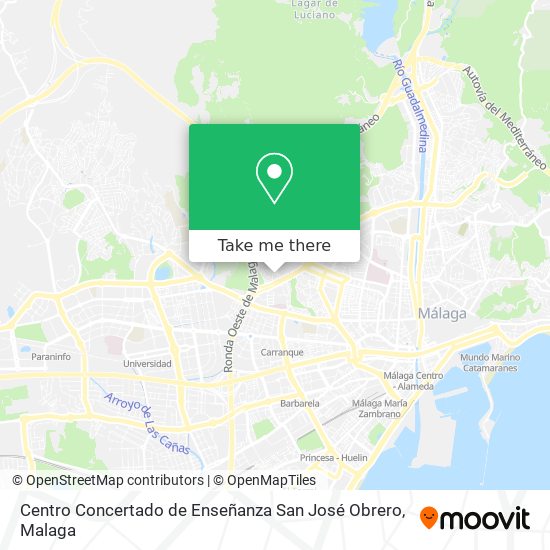 Centro Concertado de Enseñanza San José Obrero map