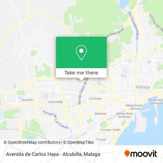 Avenida de Carlos Haya - Alcubilla map