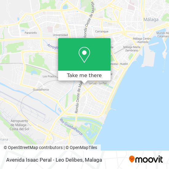 Avenida Isaac Peral - Leo Delibes map