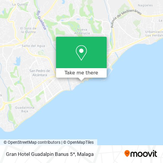 Gran Hotel Guadalpin Banus 5* map