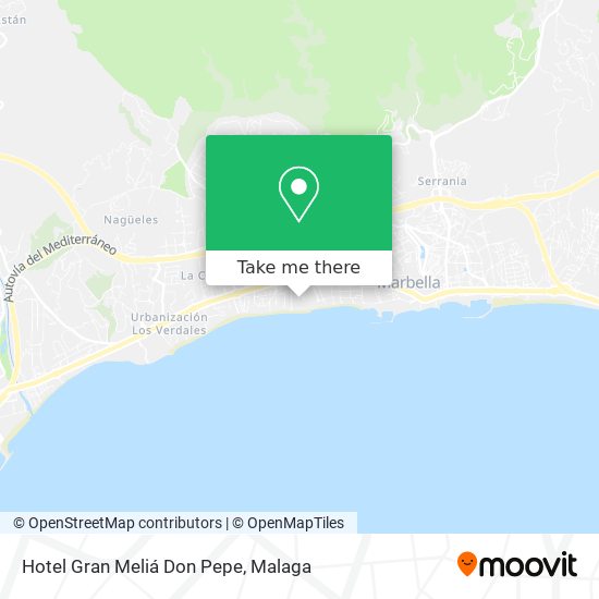 Hotel Gran Meliá Don Pepe map