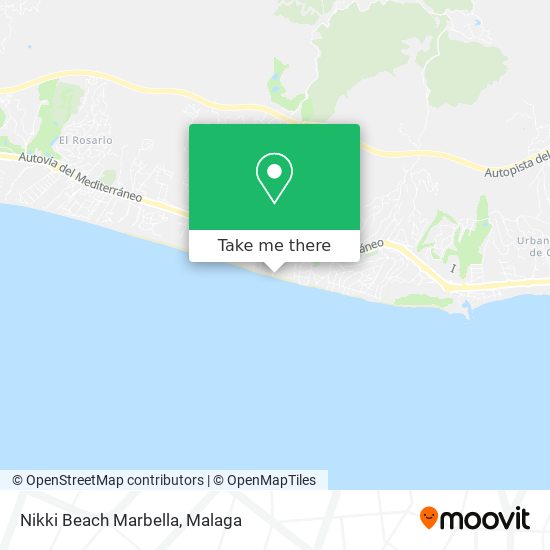 Nikki Beach Marbella map