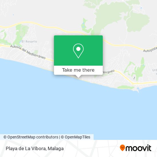 mapa Playa de La Víbora