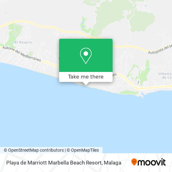 Playa de Marriott Marbella Beach Resort map