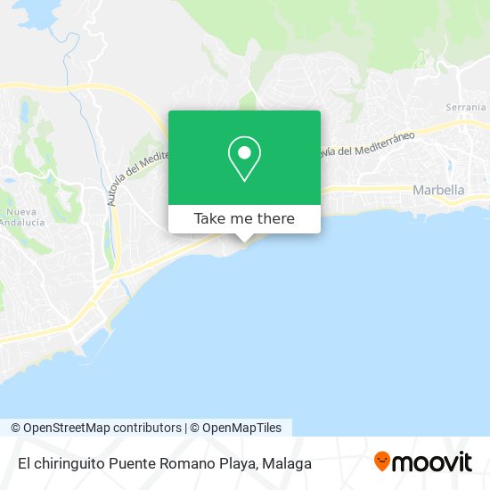 El chiringuito Puente Romano Playa map