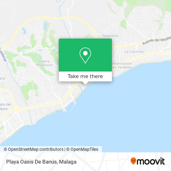 Playa Oasis De Banús map