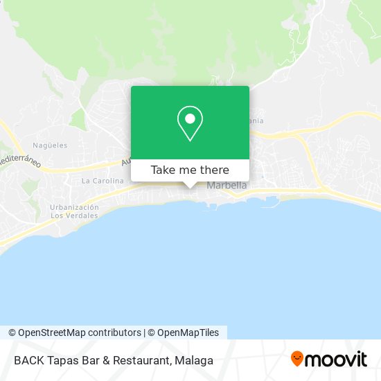 BACK Tapas Bar & Restaurant map