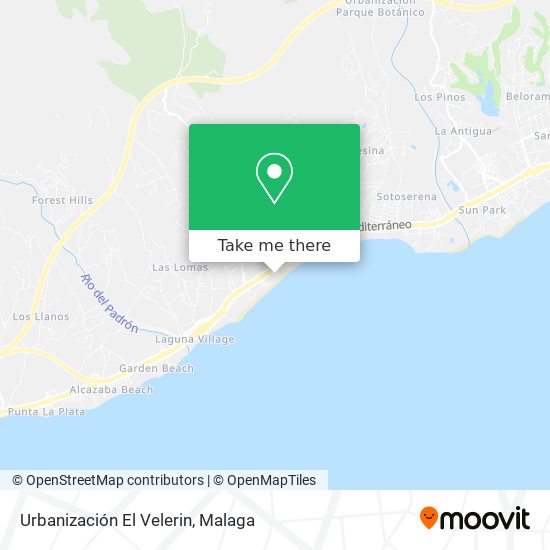 Urbanización El Velerin map