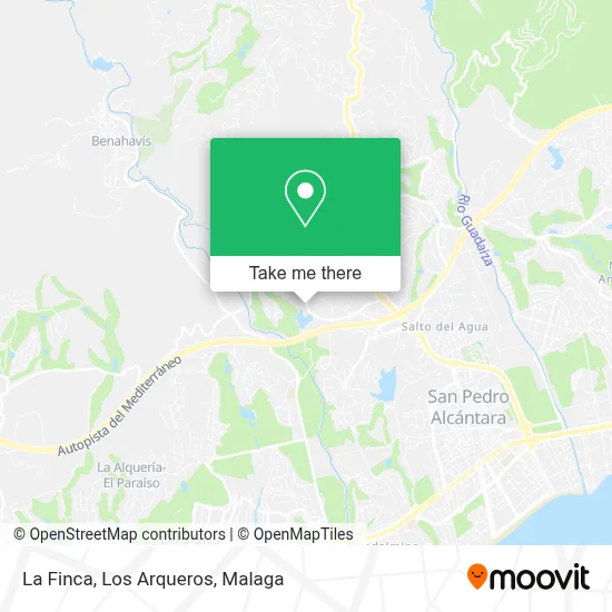 La Finca, Los Arqueros map