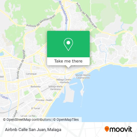 Airbnb Calle San Juan map