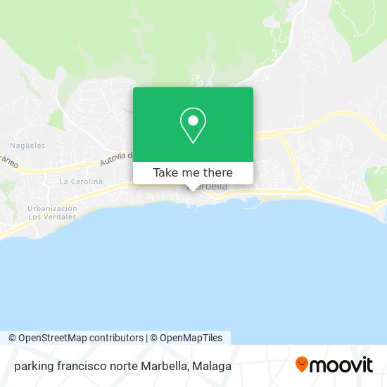 parking francisco norte Marbella map