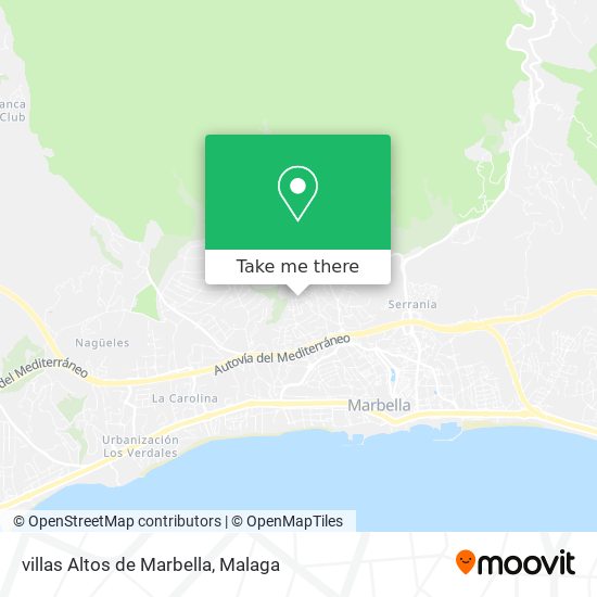 villas Altos de Marbella map