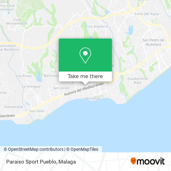 mapa Paraiso Sport Pueblo