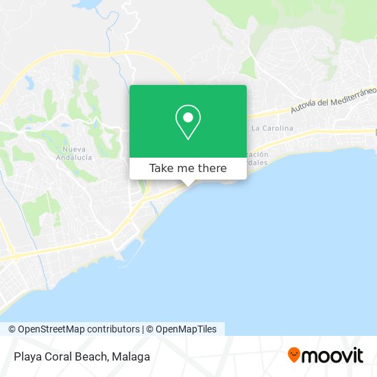 mapa Playa Coral Beach