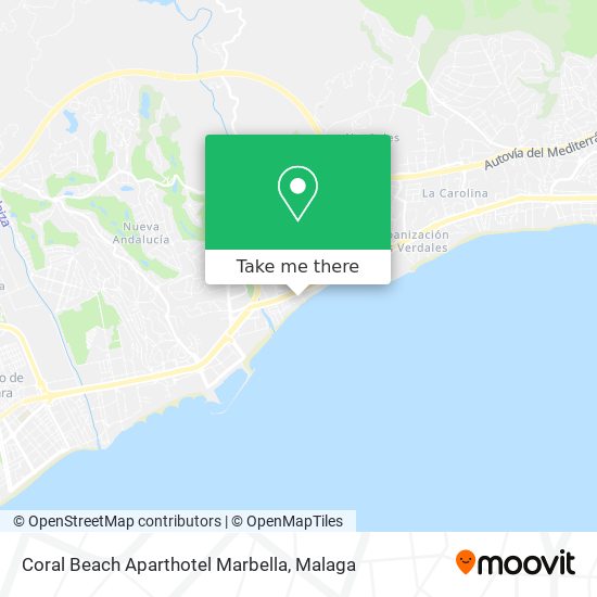 Coral Beach Aparthotel Marbella map