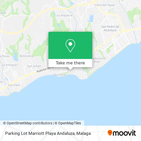 Parking Lot Marriott Playa Andaluza map