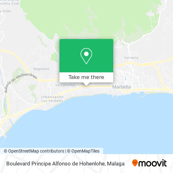 mapa Boulevard Principe Alfonso de Hohenlohe