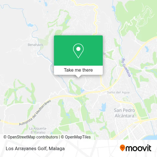 Los Arrayanes Golf map