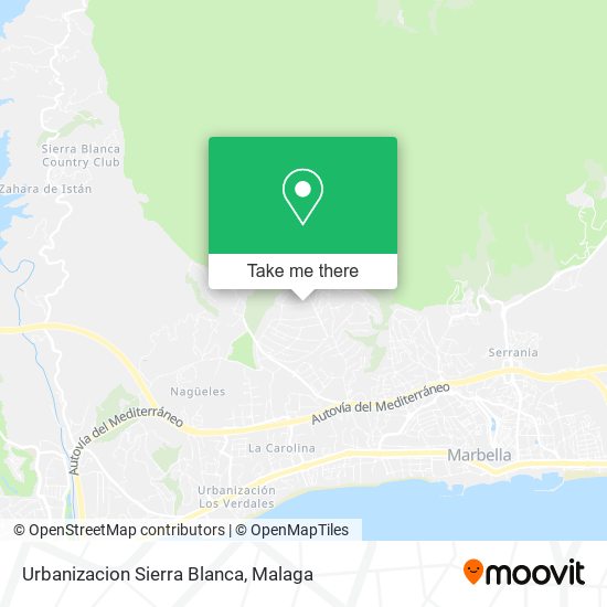 Urbanizacion Sierra Blanca map