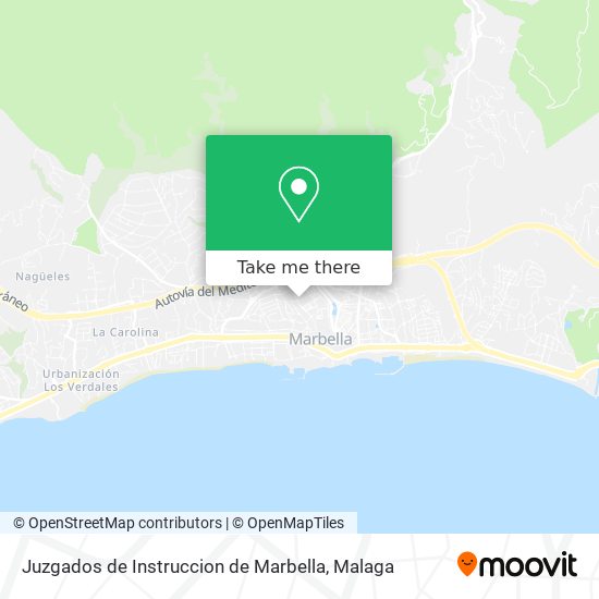 Juzgados de Instruccion de Marbella map