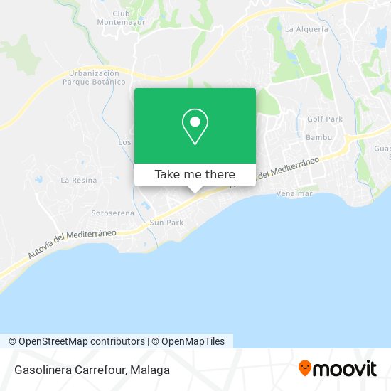 Gasolinera Carrefour map