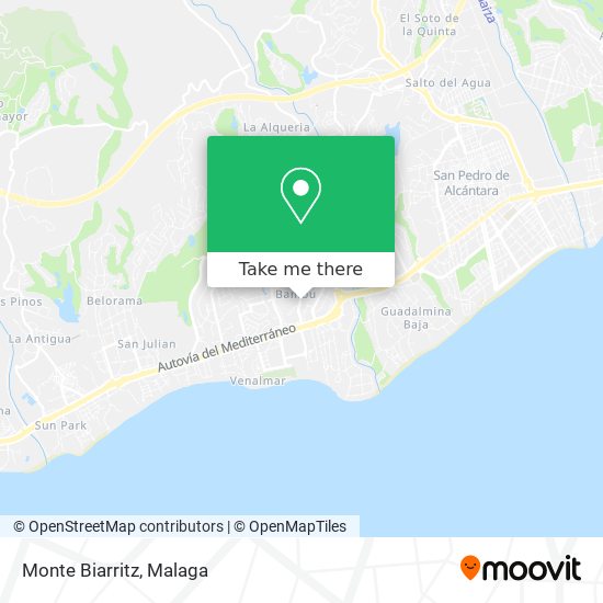 Monte Biarritz map