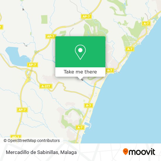 Mercadillo de Sabinillas map