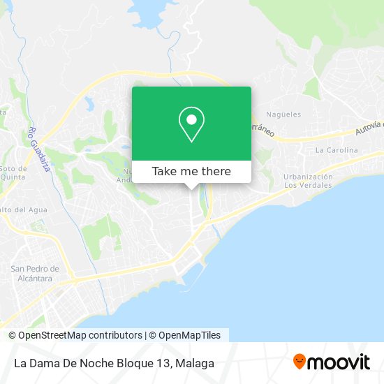 La Dama De Noche Bloque 13 map