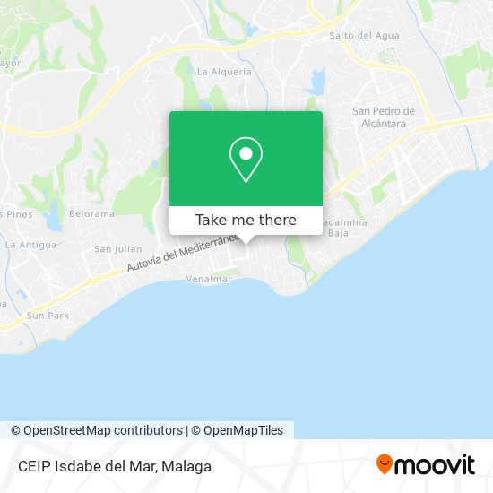 mapa CEIP Isdabe del Mar