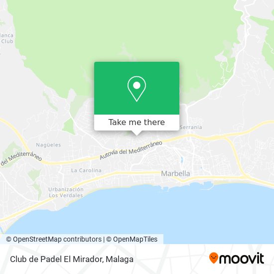 Club de Padel El Mirador map