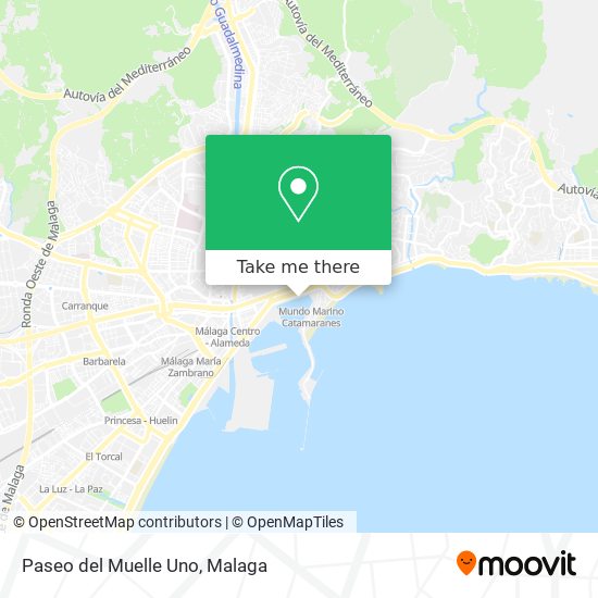 Paseo del Muelle Uno map