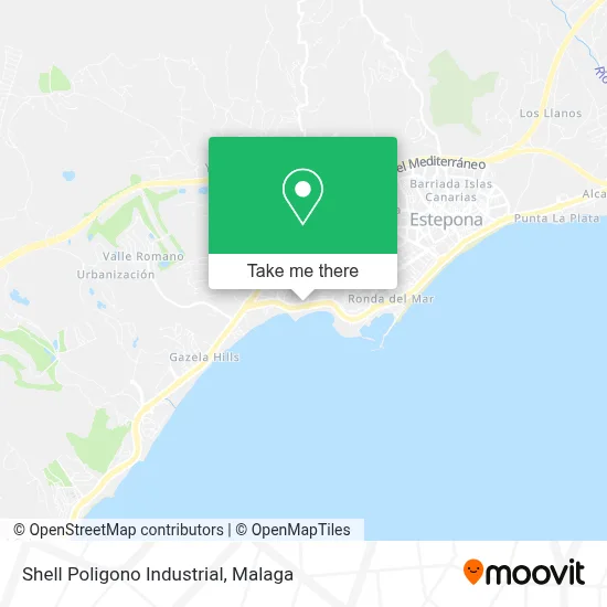 Shell Poligono Industrial map