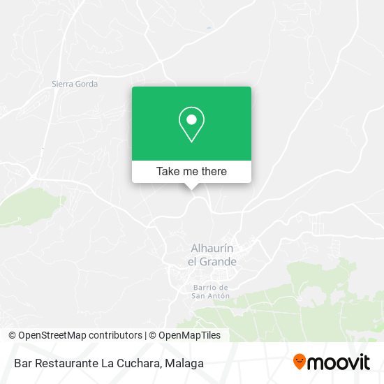 Bar Restaurante La Cuchara map