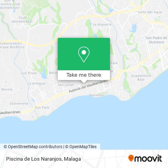 Piscina de Los Naranjos map