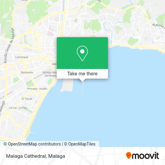 Malaga Cathedral map