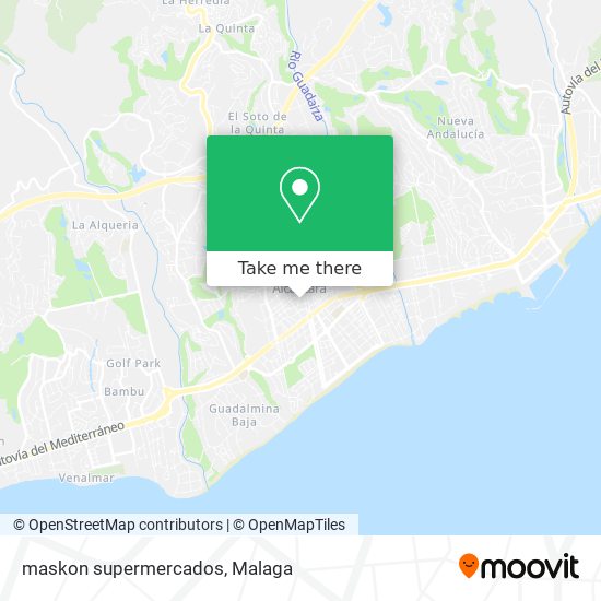 mapa maskon supermercados