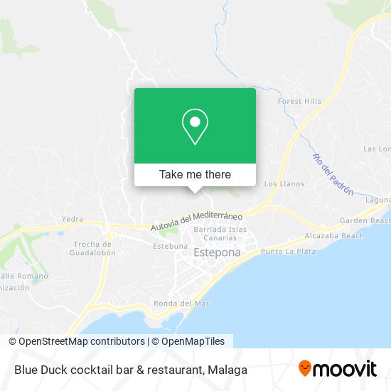 Blue Duck cocktail bar & restaurant map