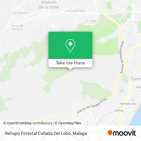Refugio Forestal Cañada Del Lobo map