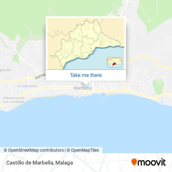 Castillo de Marbella map