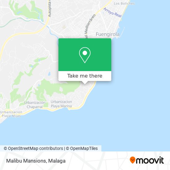 Malibu Mansions map