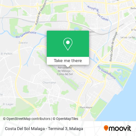 Costa Del Sol Malaga - Terminal 3 map