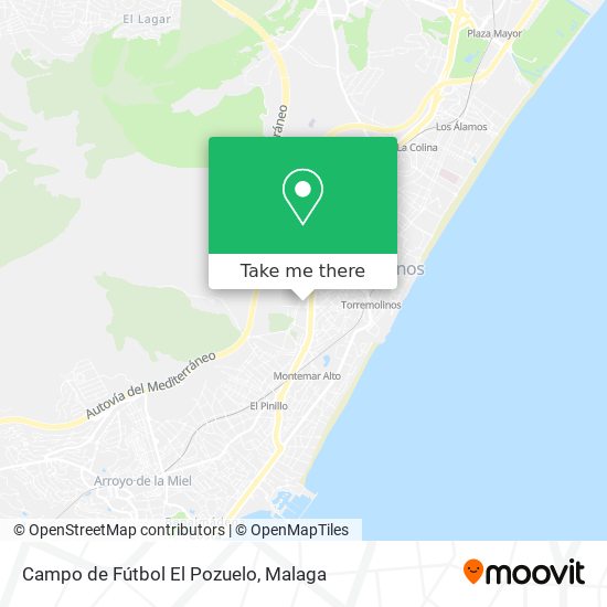 Campo de Fútbol El Pozuelo map