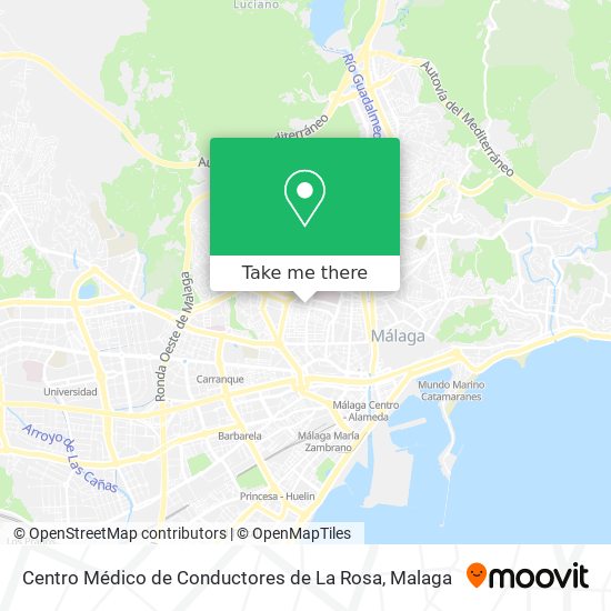 Centro Médico de Conductores de La Rosa map