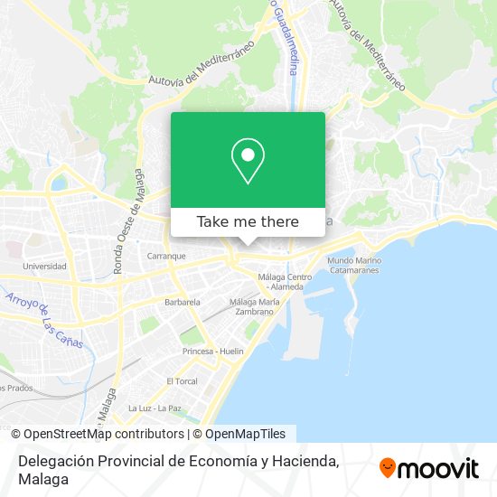 Delegación Provincial de Economía y Hacienda map