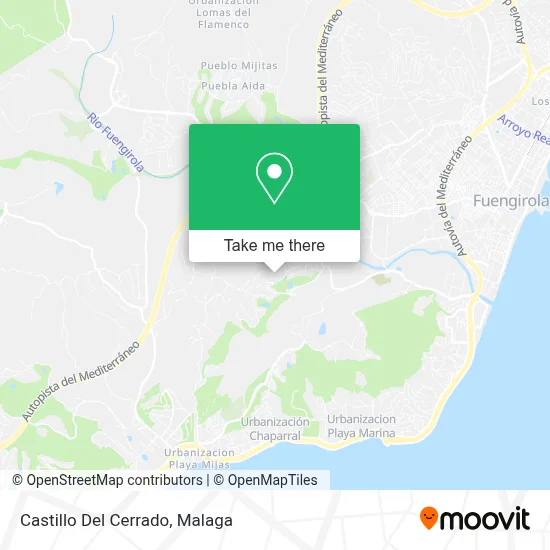 Castillo Del Cerrado map