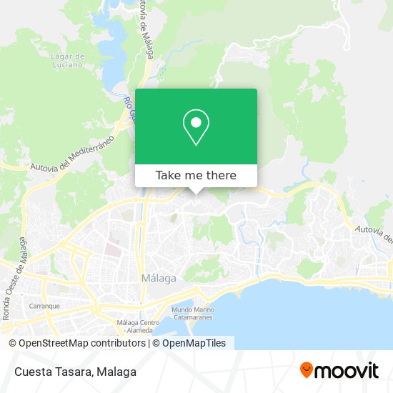 Cuesta Tasara map