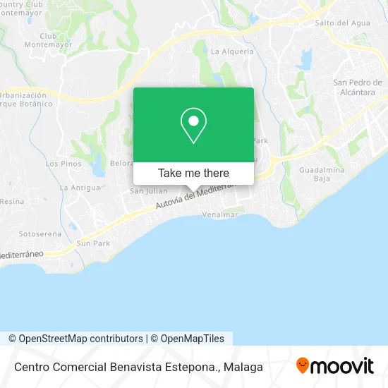 Centro Comercial Benavista Estepona. map