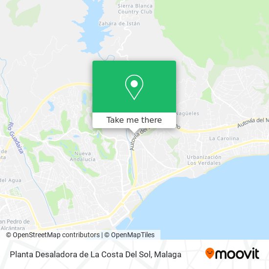 Planta Desaladora de La Costa Del Sol map