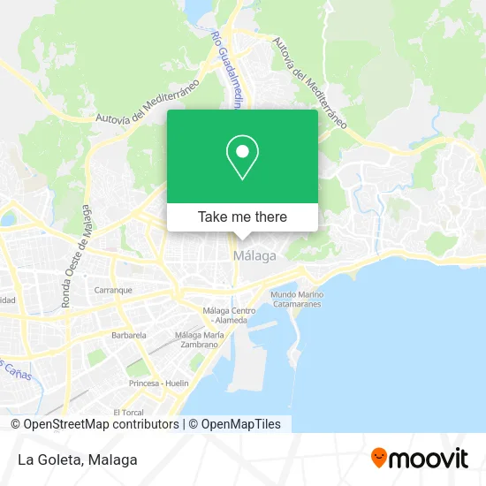 La Goleta map